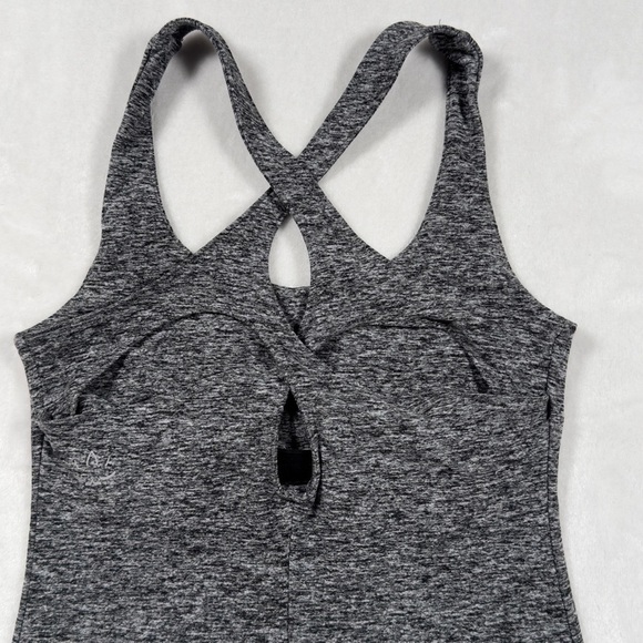 Beyond Yoga Criss Cross Heathered Gray Tank Top Size XS Extra Small - Picture 5 of 12